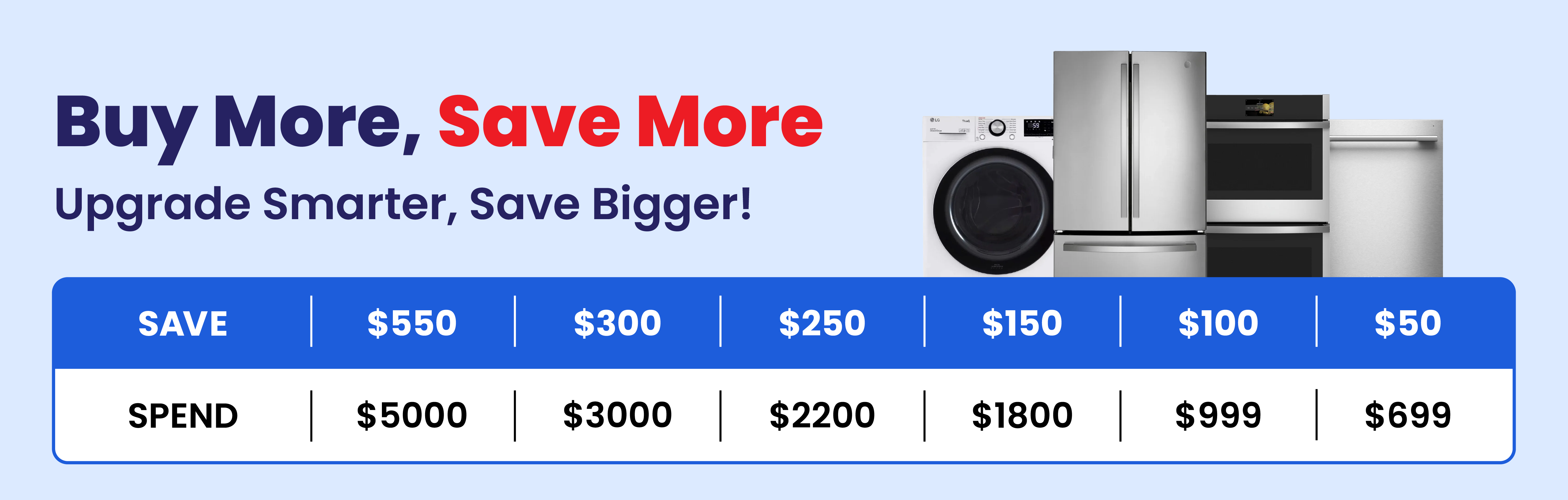 Buy More Save More fall sale banner